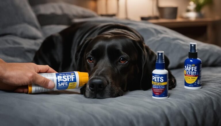 bed bug spray and dogs